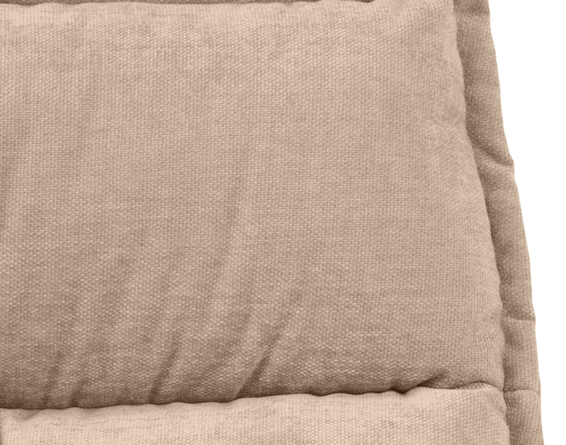 Fauteuil pivotant pieds en acier en tissu chenille Mellow