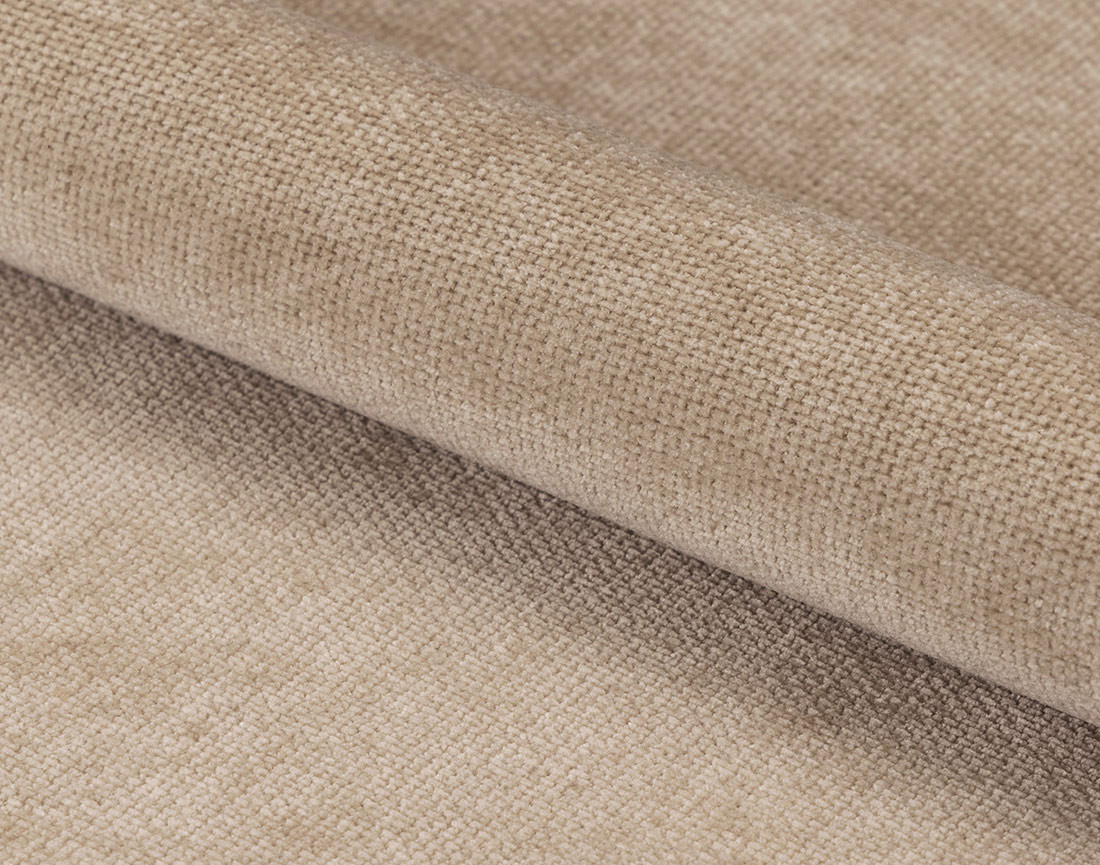 Fauteuil pivotant pieds en acier en tissu chenille Mellow