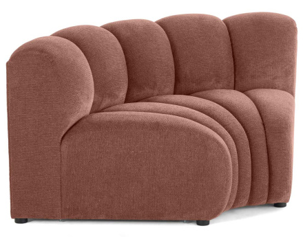 Module d'angle réversible en tissu texturé Debbie