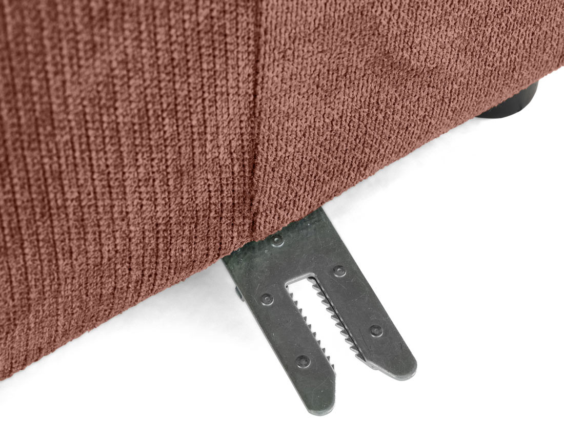 Module d'assise gauche en tissu texturé Debbie