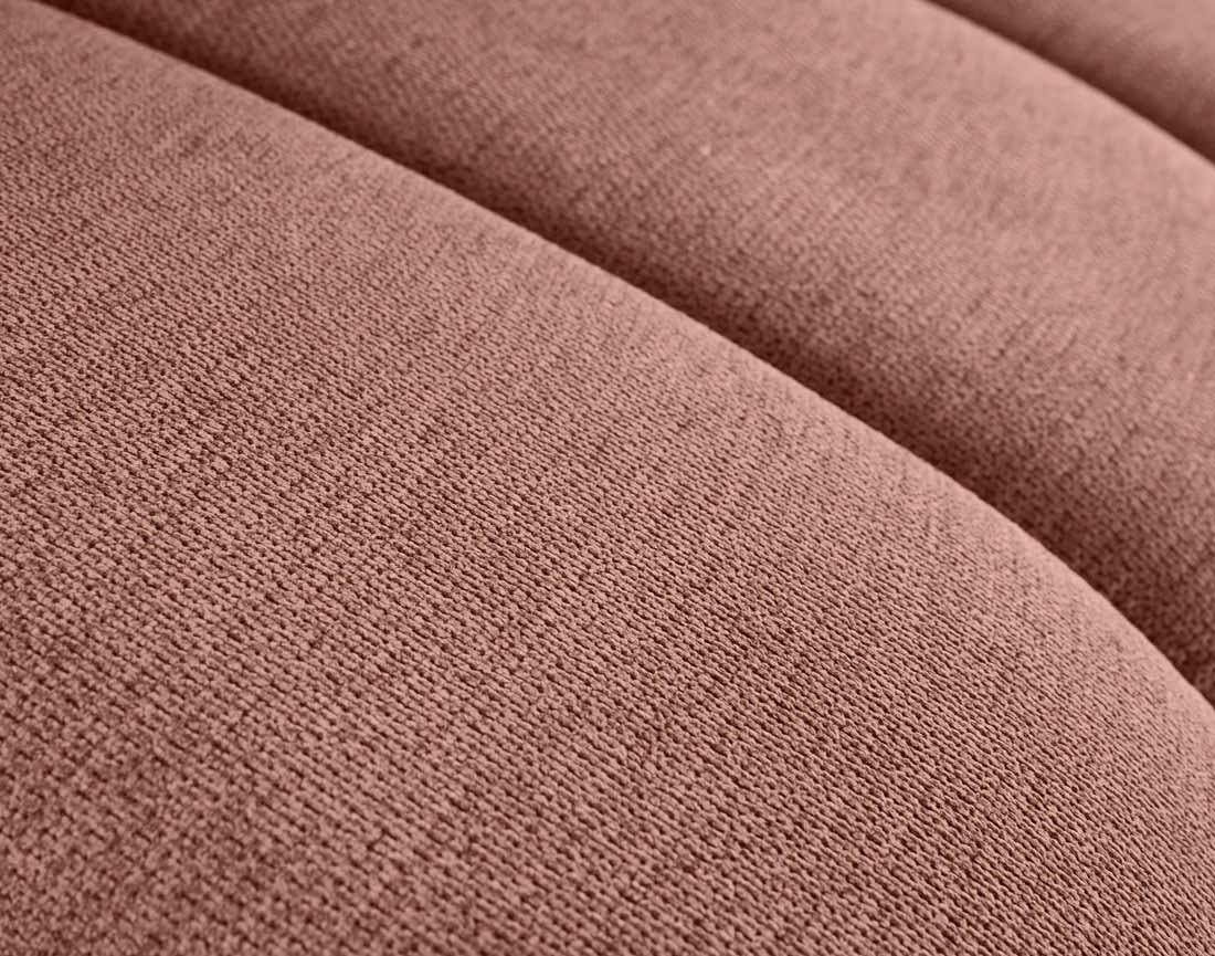 Module d'assise gauche en tissu texturé Debbie