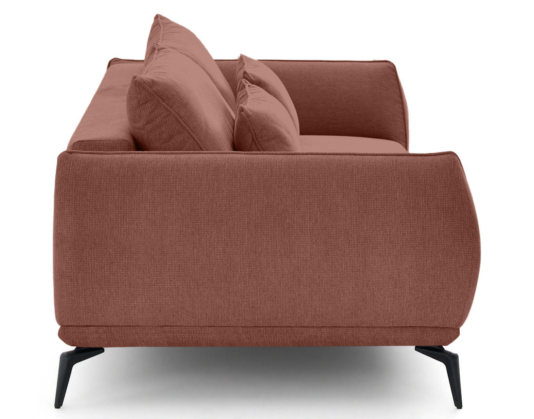 Canapé droit 3 places convertible en tissu texturé Arica