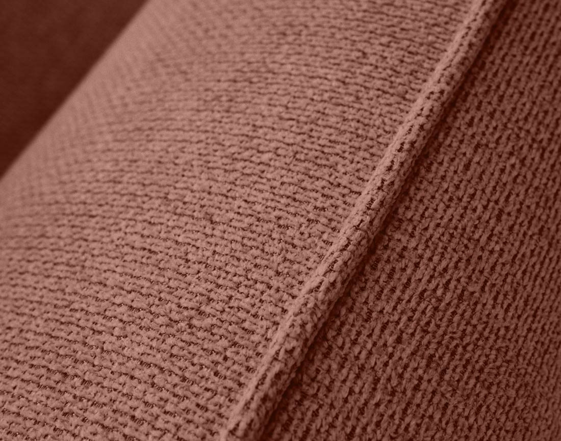 Canapé droit 3 places convertible en tissu texturé Arica