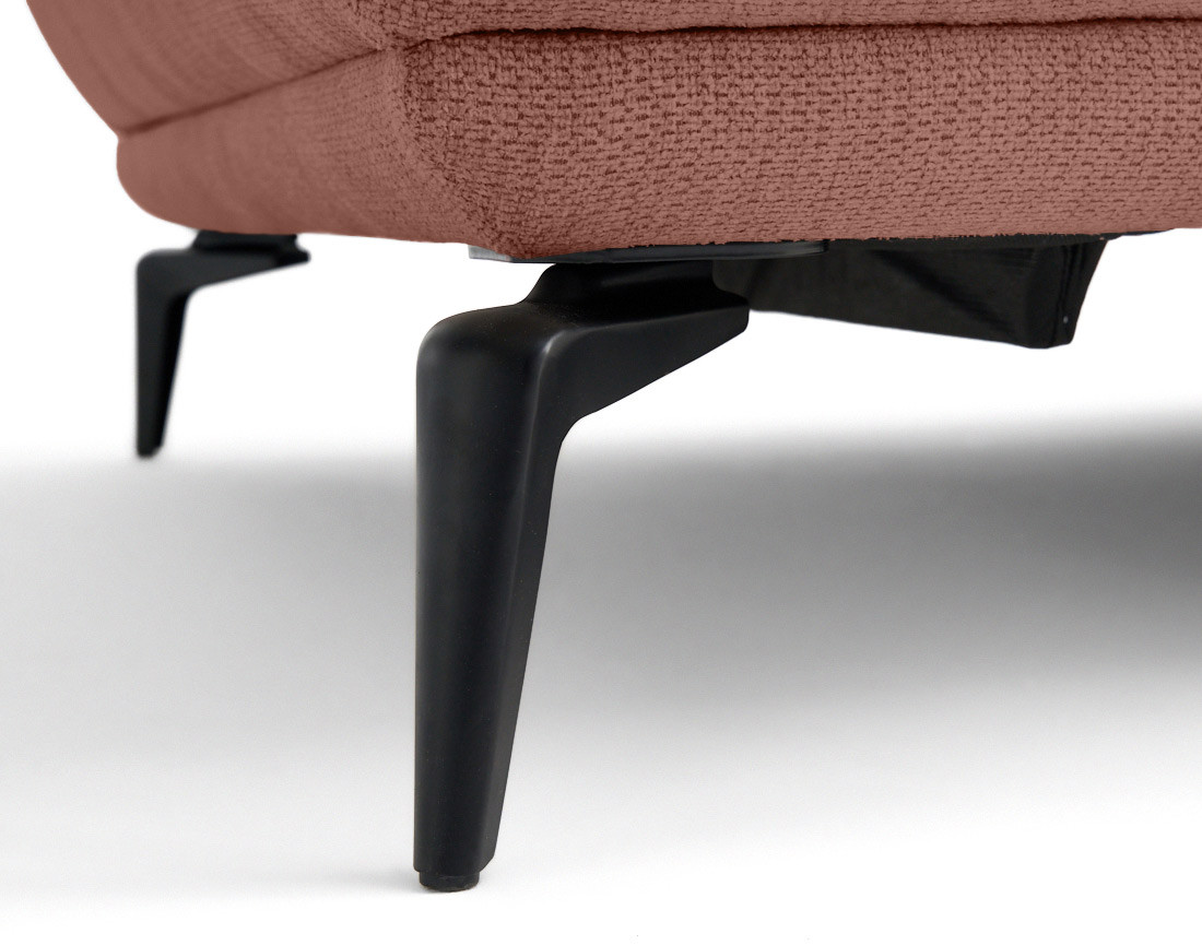 Canapé droit 2 places en tissu texturé Arica