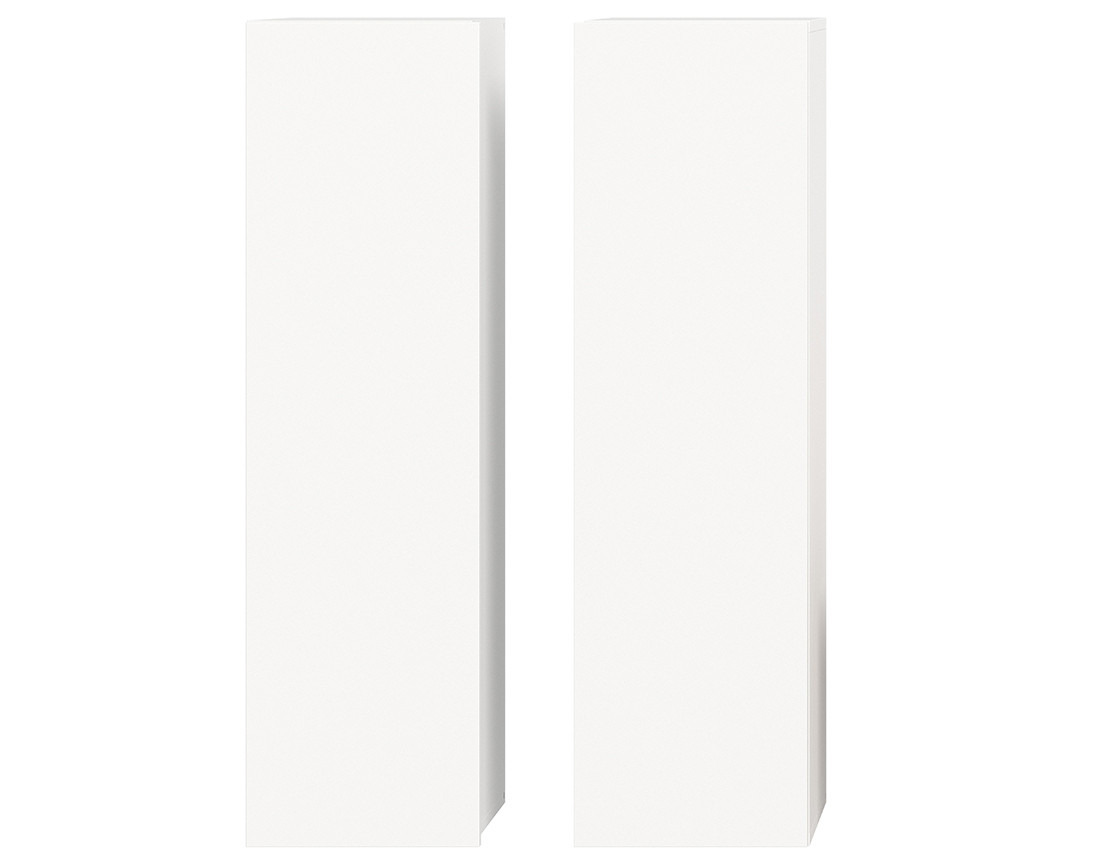 2 armoires murales blanc 110 cm Ethan