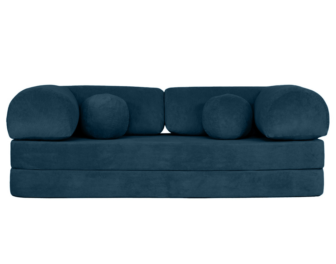 Canapé 3 places convertible en velours texturé Nebula