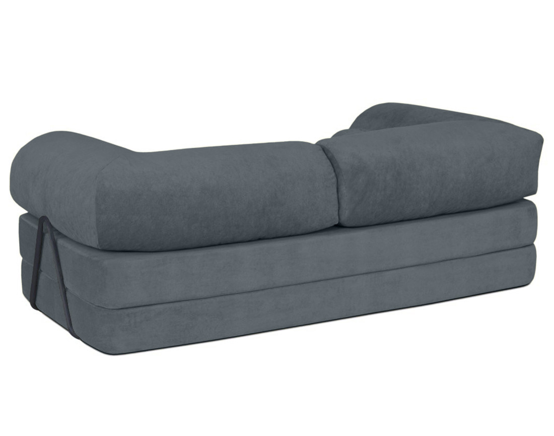 Canapé 3 places convertible en velours texturé Nebula