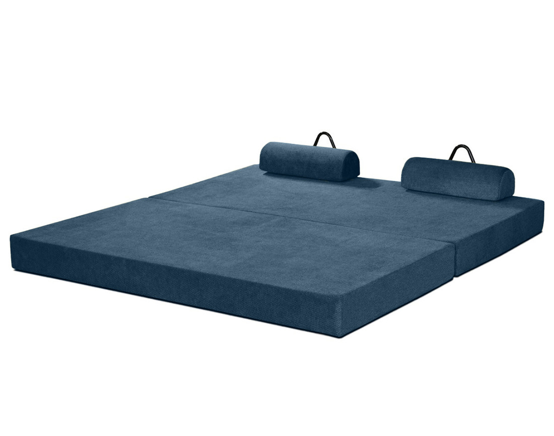 Canapé 3 places convertible en velours texturé Astral