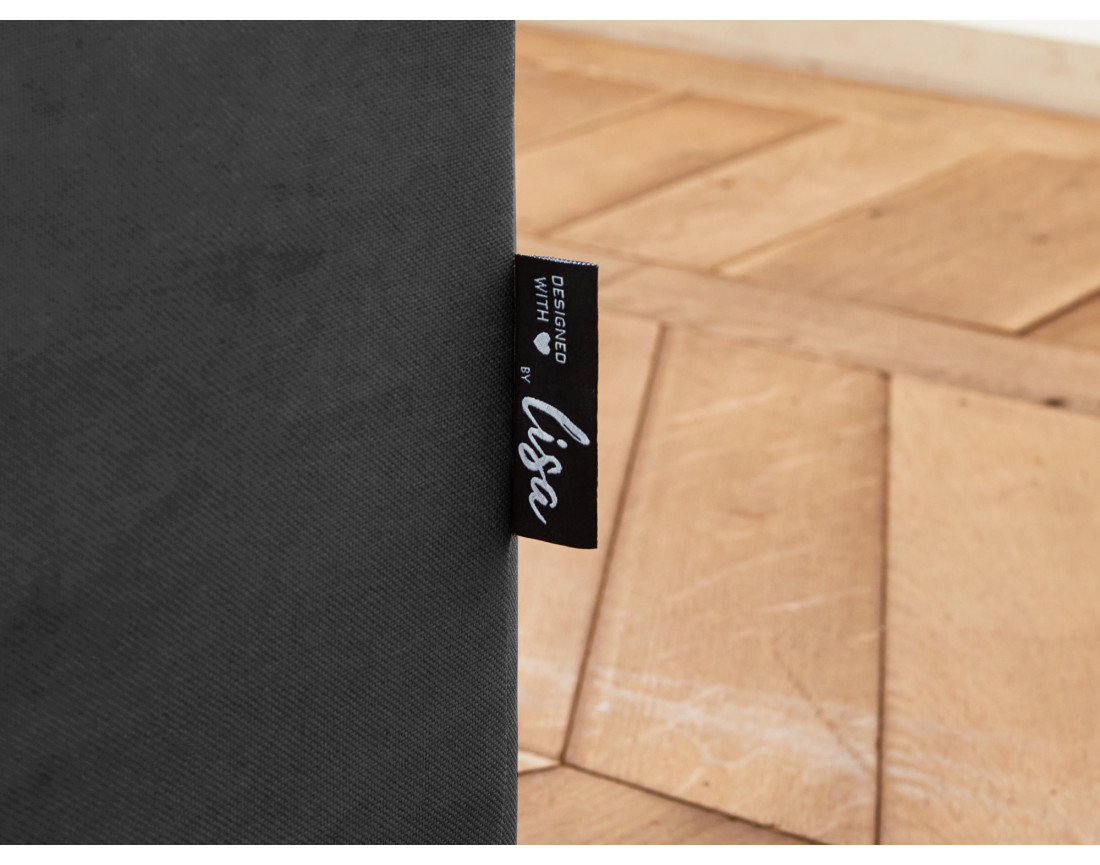 Canapé 2 places en velours pieds en bois Brooke