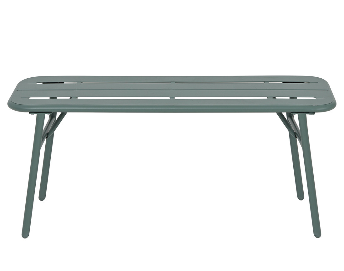 Ensemble table et bancs de jardin 4 personnes vert Ribola