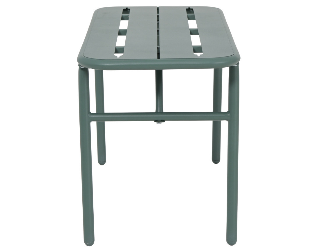 Ensemble table et bancs de jardin 4 personnes vert Ribola