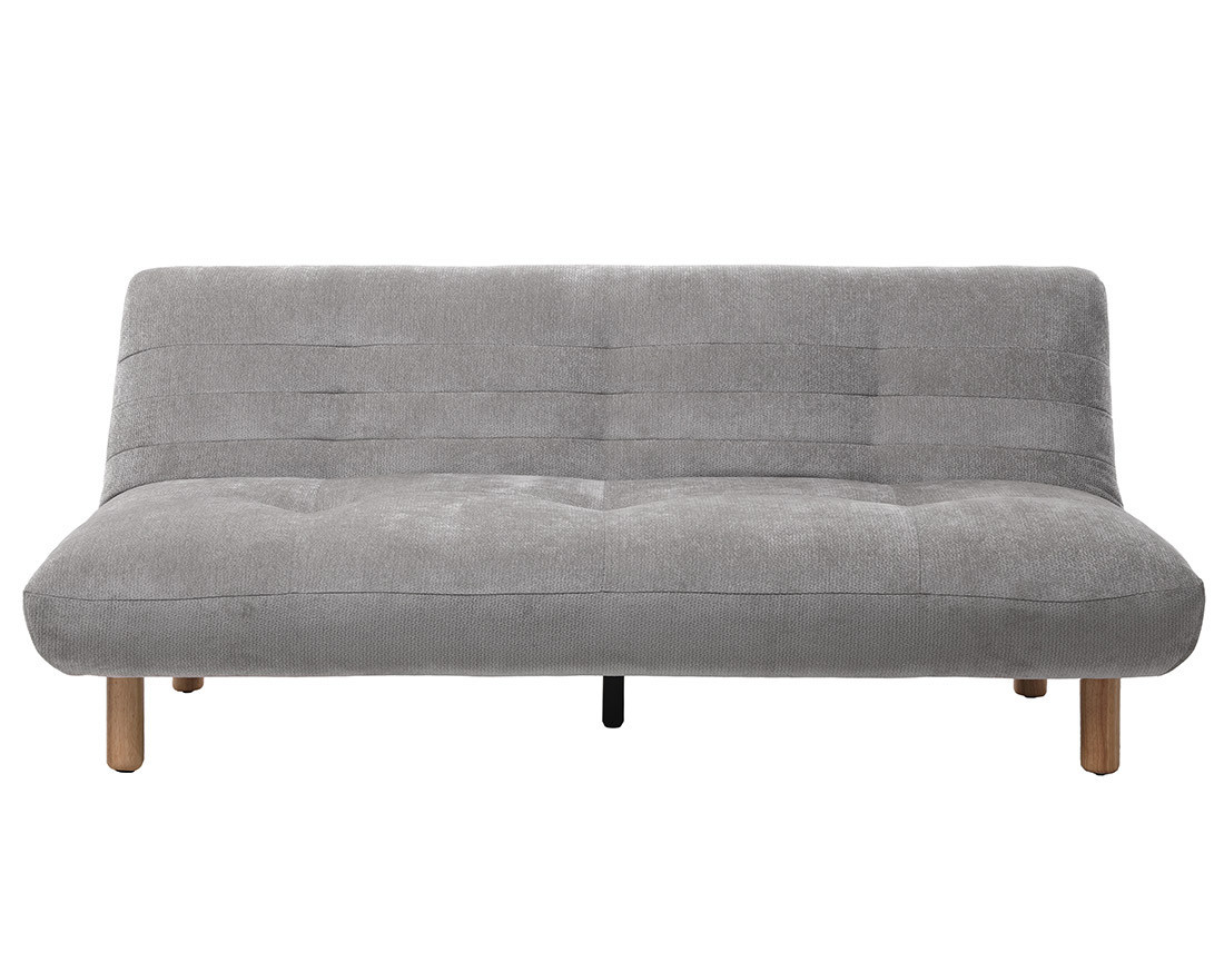 Banquette 2 places convertible clic-clac en velours texturé Soan