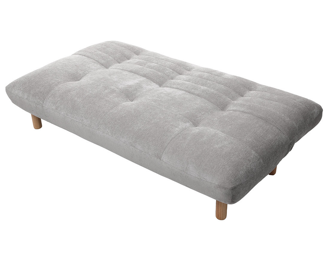 Banquette 2 places convertible clic-clac en velours texturé Soan