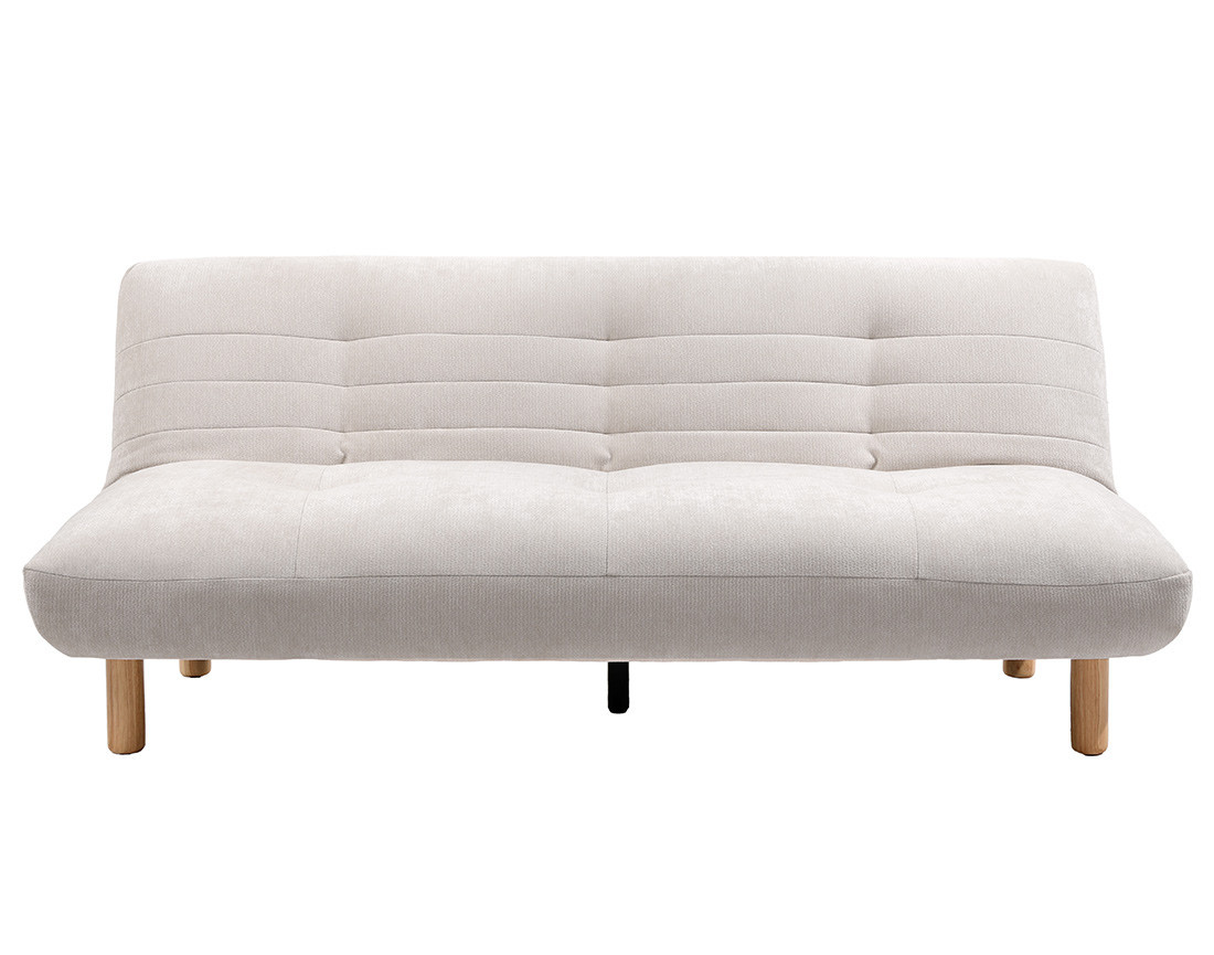 Banquette 2 places convertible clic-clac en velours texturé Soan