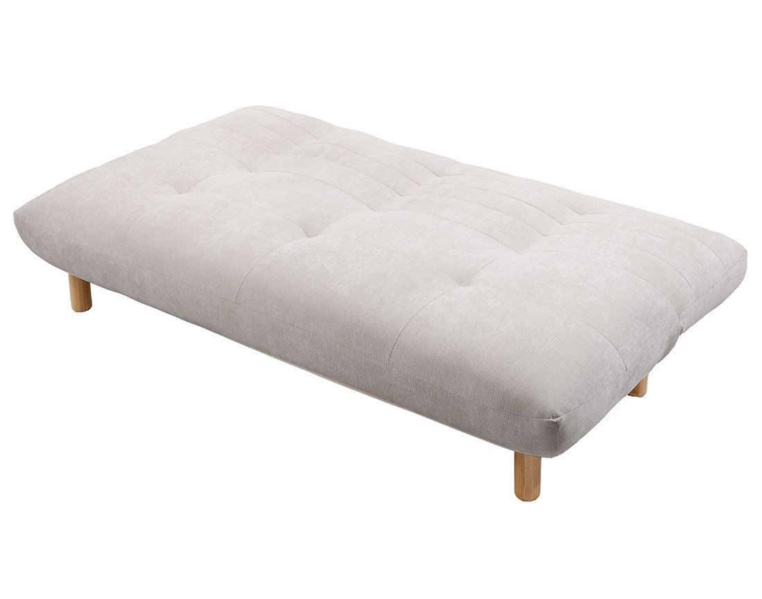 Banquette 2 places convertible clic-clac en velours texturé Soan