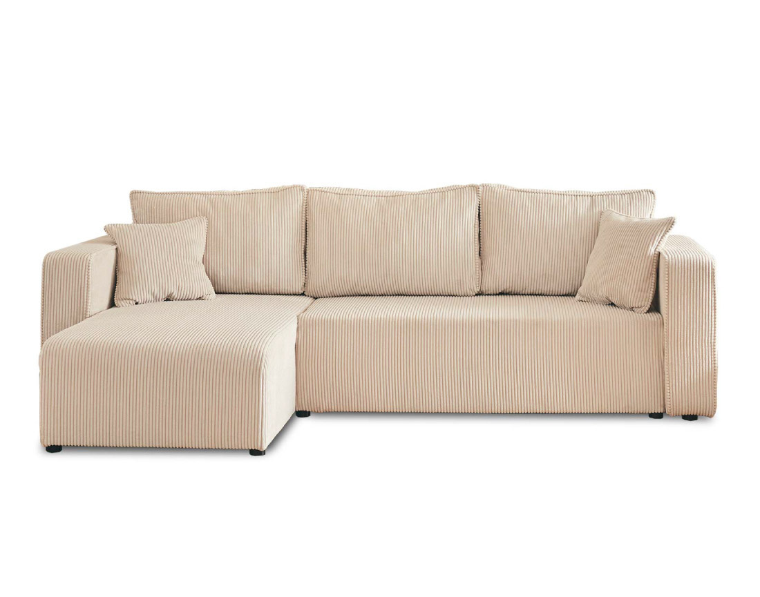 Lit coffre 160x200 cm en velours sommier inclus Peonis