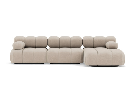 Lit coffre 160x200 cm en velours sommier inclus Peonis