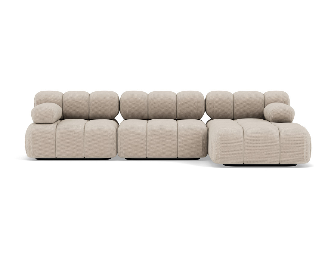 Lit coffre 160x200 cm en velours sommier inclus Peonis