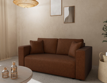 Canapé droit 2 places en...