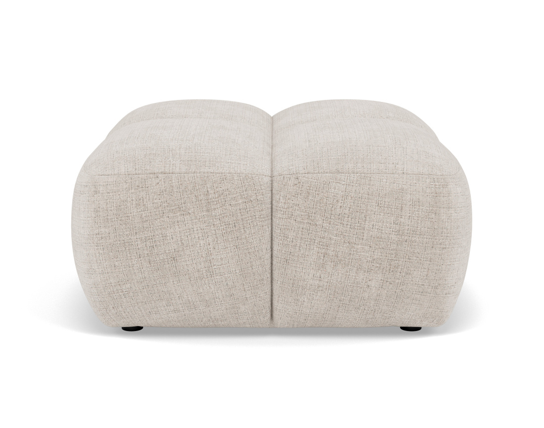 Pouf en velours texturé Grace