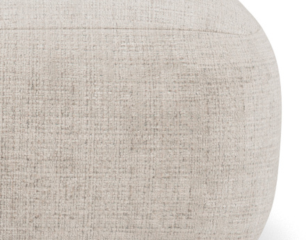 Module d'assise sans accoudoir en velours texturé Grace