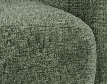 Module d'assise gauche en velours texturé Grace