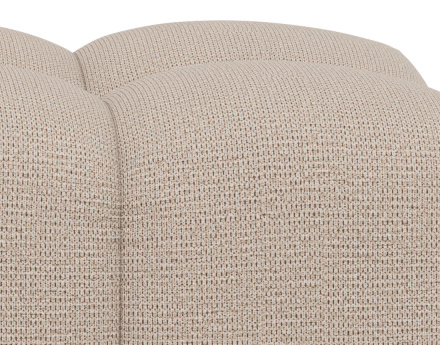 Pouf en tissu texturé Adelaide