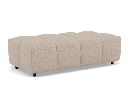 Pouf en tissu texturé Adelaide