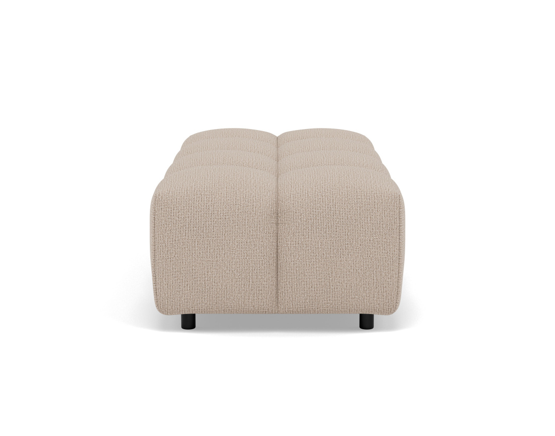 Pouf en tissu texturé Adelaide