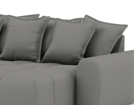 Canapé d'angle réversible 4 places en tissu texturé Adelaide