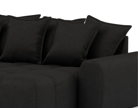 Canapé d'angle réversible 4 places en tissu texturé Adelaide