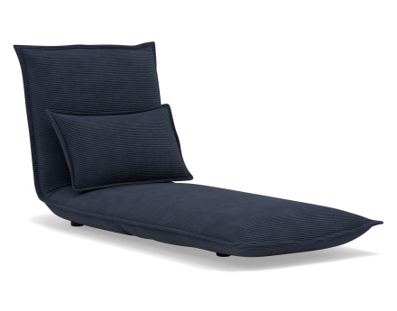 Banquette 1 place convertible clic-clac en velours côtelé Candice