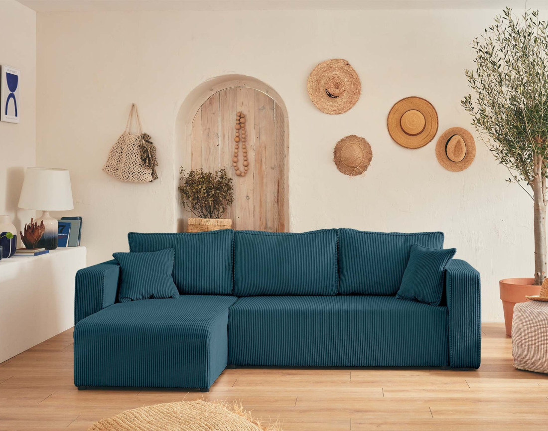 Fauteuil pieds en métal en tissu texturé Adelia