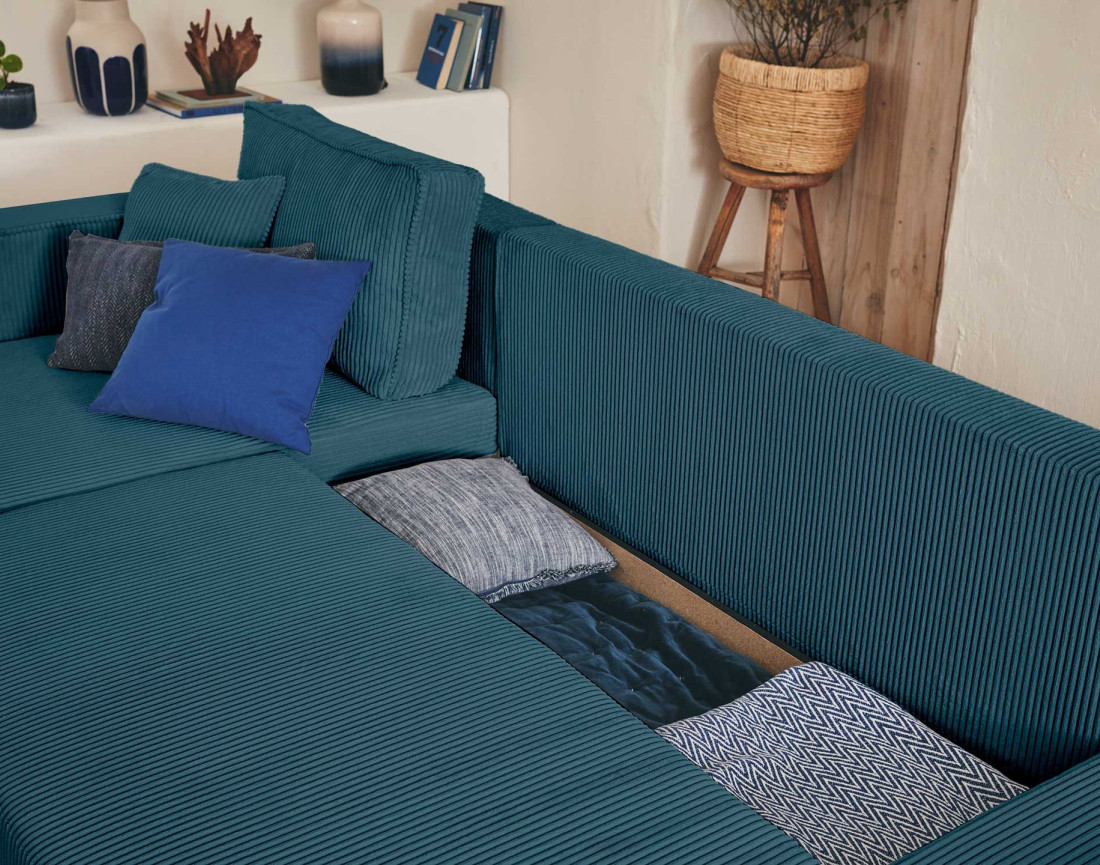 Lot de 2 tables basses gigognes en bois massif de manguier 93 et 76 cm Dayo