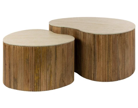 Lot de 2 tables basses...