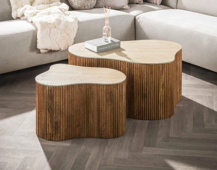 Lot de 2 tables basses...