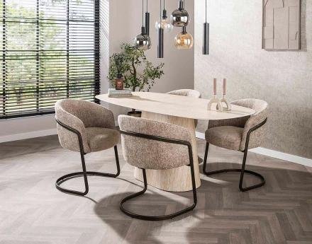 Lot de 2 chaises pieds en...