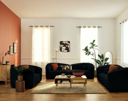 Canapé droit 4 places en...