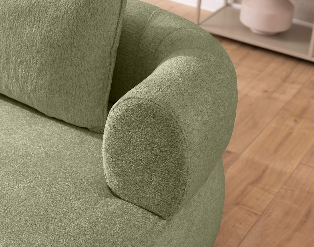 Angela - canapé d'angle droit 4 places en velours texturé