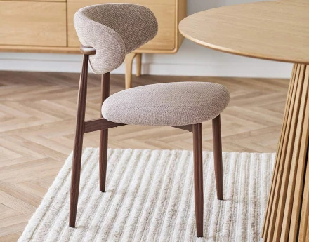 Lot de 2 chaises en tissu...