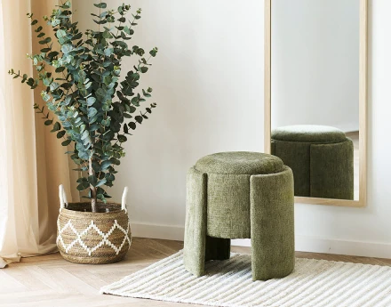 Pouf avec rangement en...