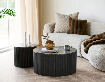 Table basse plateau effet...