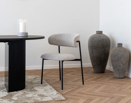 Lot de 2 chaises en tissu...