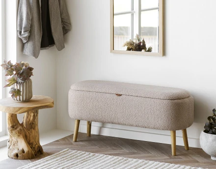 Pouf avec rangements en...