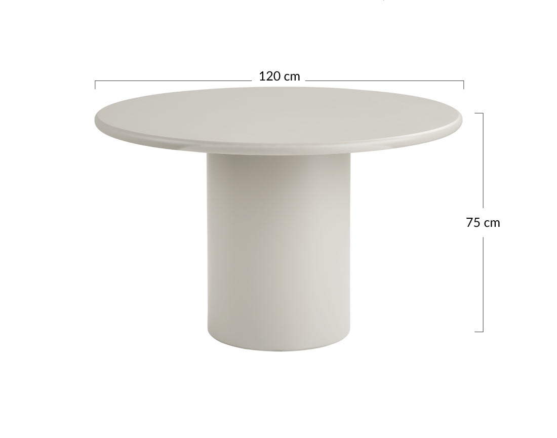 Table à manger ronde en FSC® 100% 4 personnes Joyce