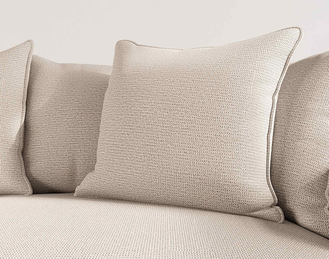 Canapé d'angle réversible 4 places en tissu texturé Madison