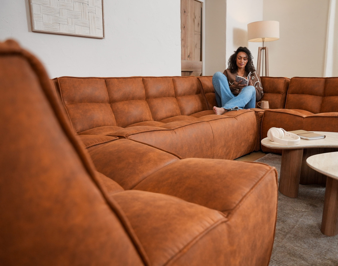 Module d'assise sans accoudoir en simili Alya