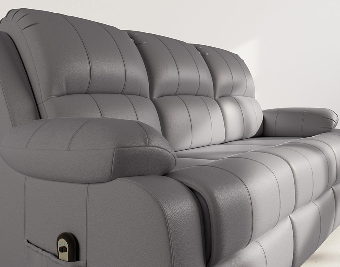 Canapé 3 places relax électrique en simili Armand