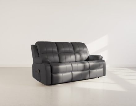 Canapé 3 places relax électrique en simili Armand