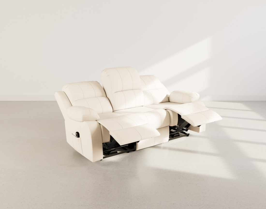 Canapé 3 places relax électrique en simili Armand